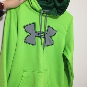 Bright Green Under Amour hoodie